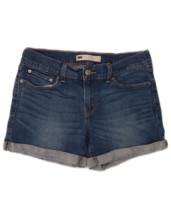 Женские джинсовые шорты LEVI'S W26, маленькие синие, хлопок