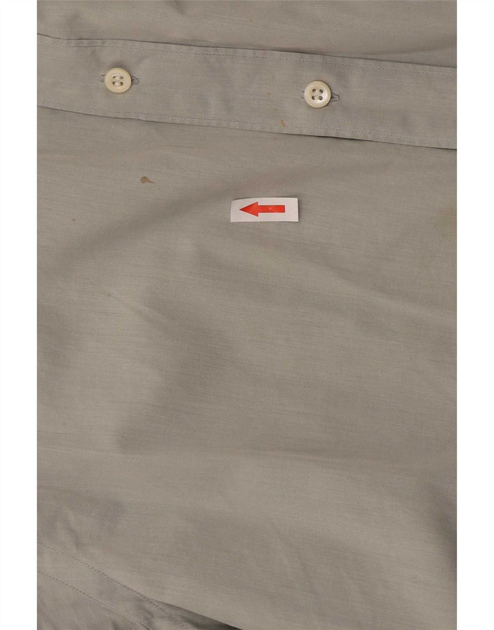 Мужская рубашка Hugo Boss, размер 17 1/2 44 XL, серая
