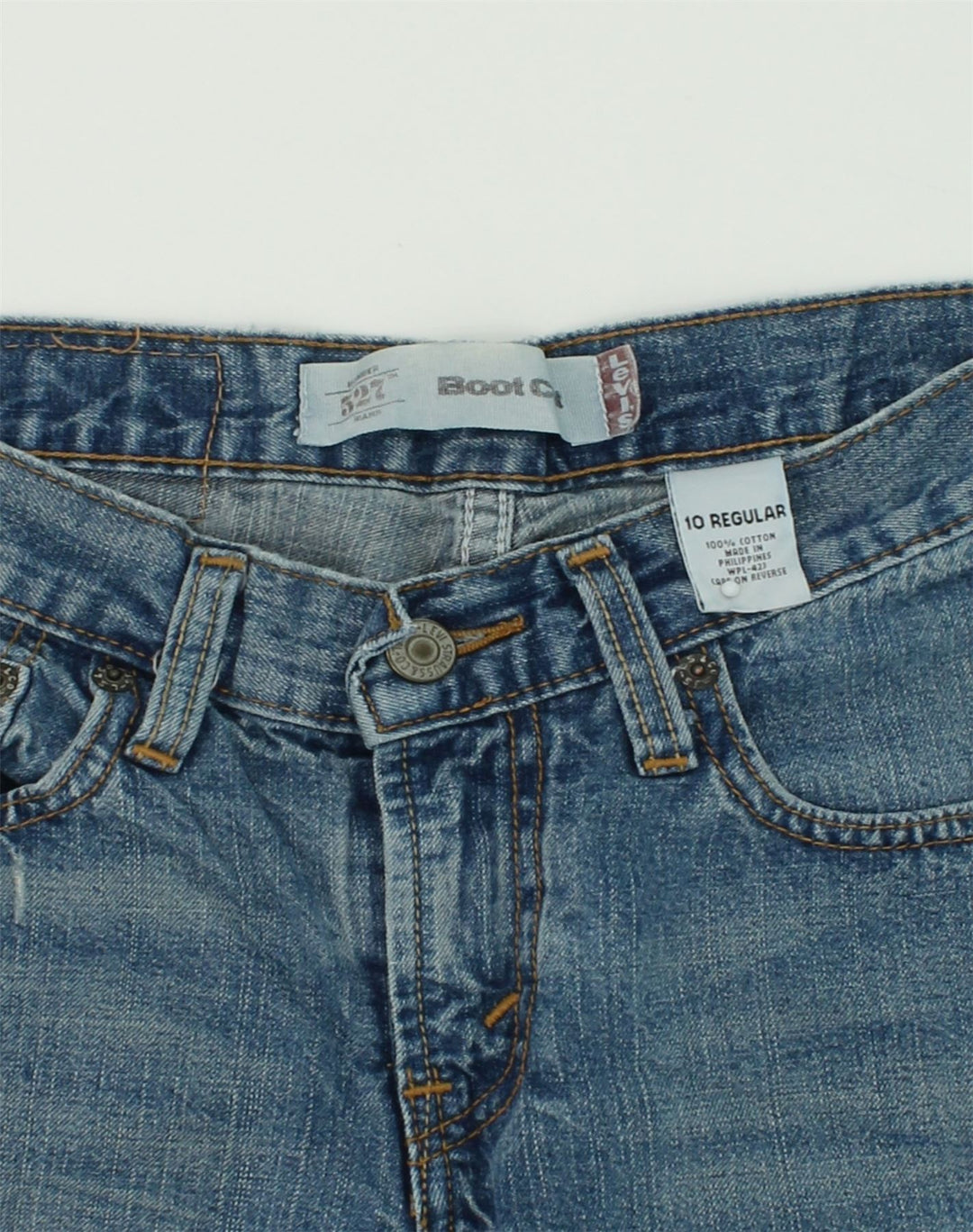 LEVI'S Boys 525 Bootcut Jeans 9-10 Years W26 L25 Blue Cotton | Vintage Levi's | Thrift | Second-Hand Levi's | Used Clothing | Messina Hembry 