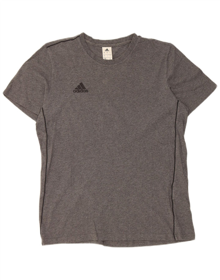 Мужская футболка Adidas Top большого размера, серый хлопок