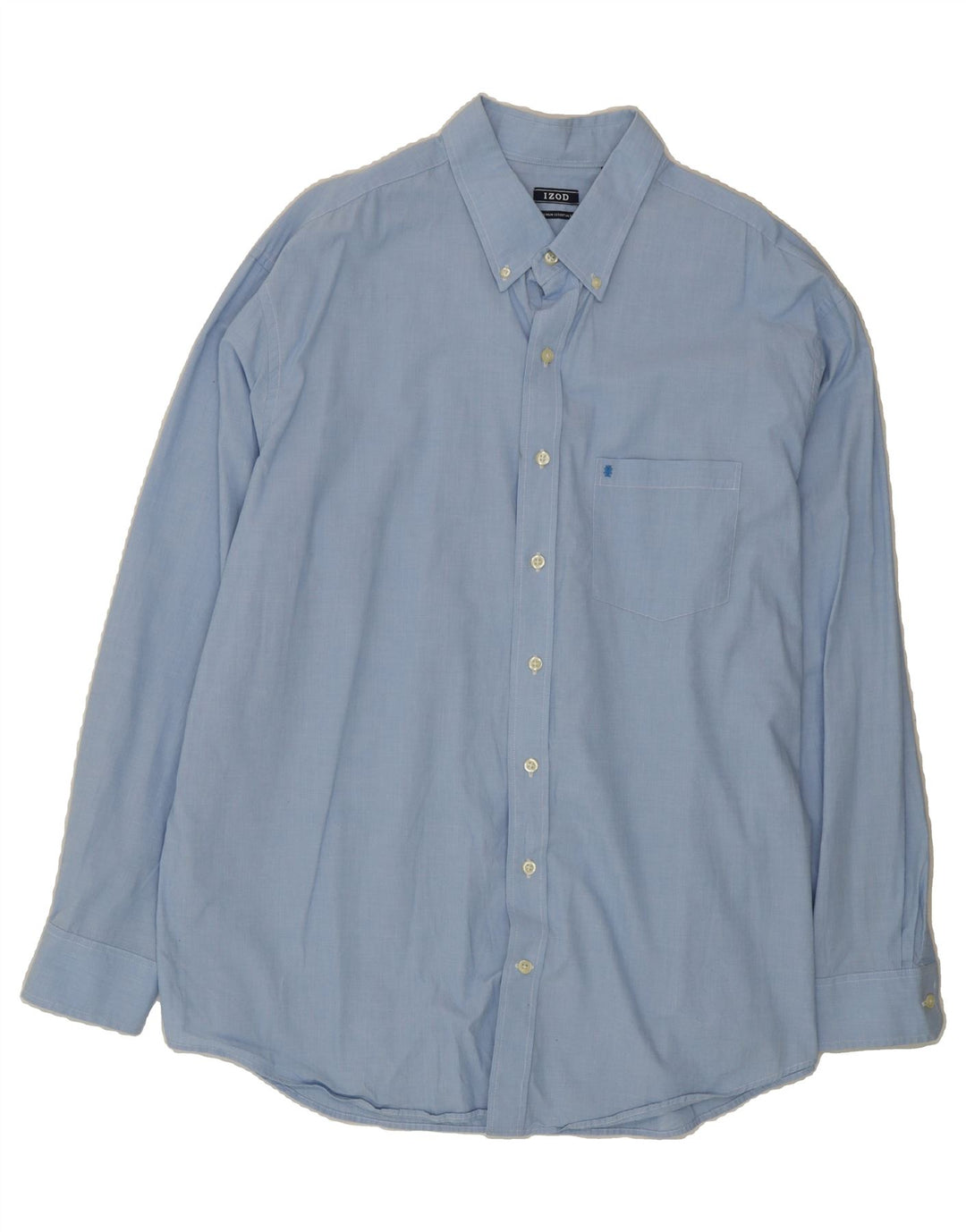 IZOD Mens Shirt 2XL Blue Cotton Vintage Izod and Second-Hand Izod from Messina Hembry 