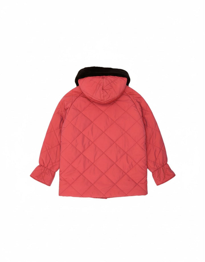 BELFE & BELFE Womens Oversized Hooded Padded Jacket IT 46 Large Pink