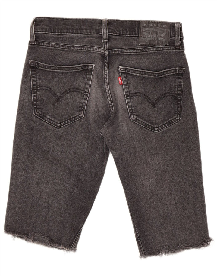 Мужские джинсовые шорты Levi's 511 W30, хлопок среднего серого цвета