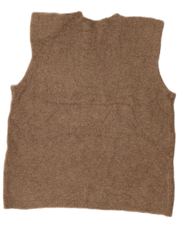 Женская майка Zara Vest UK 14, средний цвет хаки, полиамид с крапинками