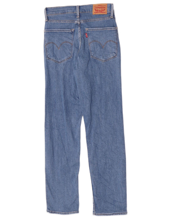 Женские прямые джинсы Levi's 724 с высокой посадкой W24 L26, синие, хлопок