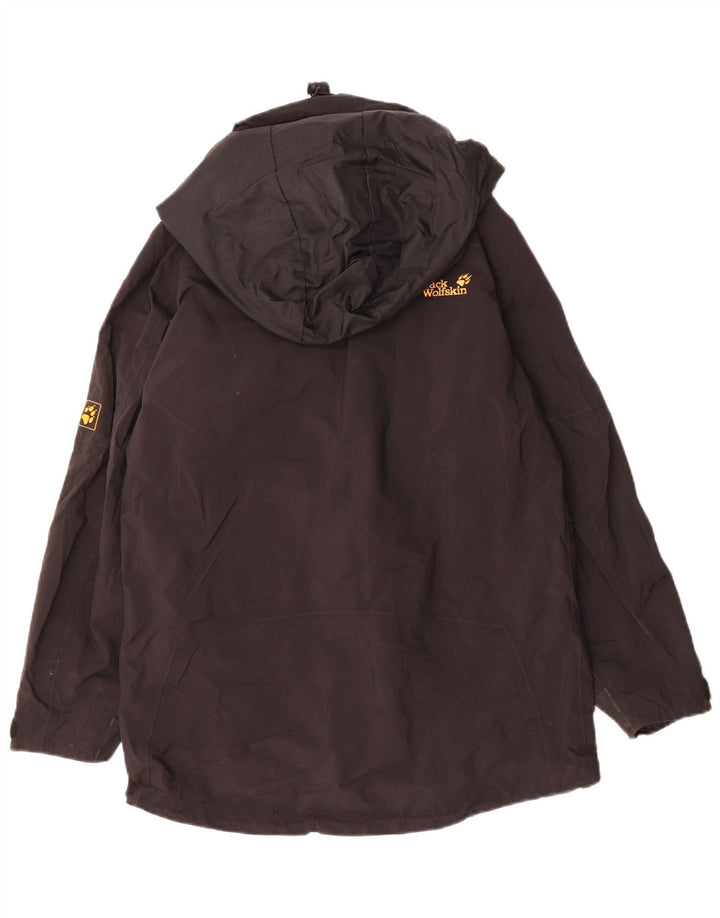 Женская непромокаемая куртка с капюшоном JACK WOLFSKIN UK 8, маленькая, черная