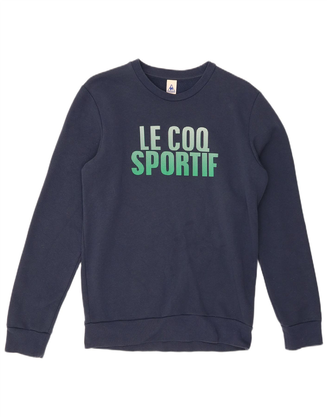 LE COQ SPORTIF Мужской свитшот с рисунком, маленький темно-синий хлопковый джемпер