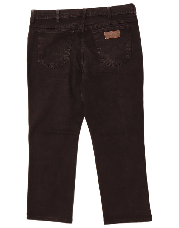Мужские прямые джинсы Wrangler Texas Stretch W38 L27, черный хлопок