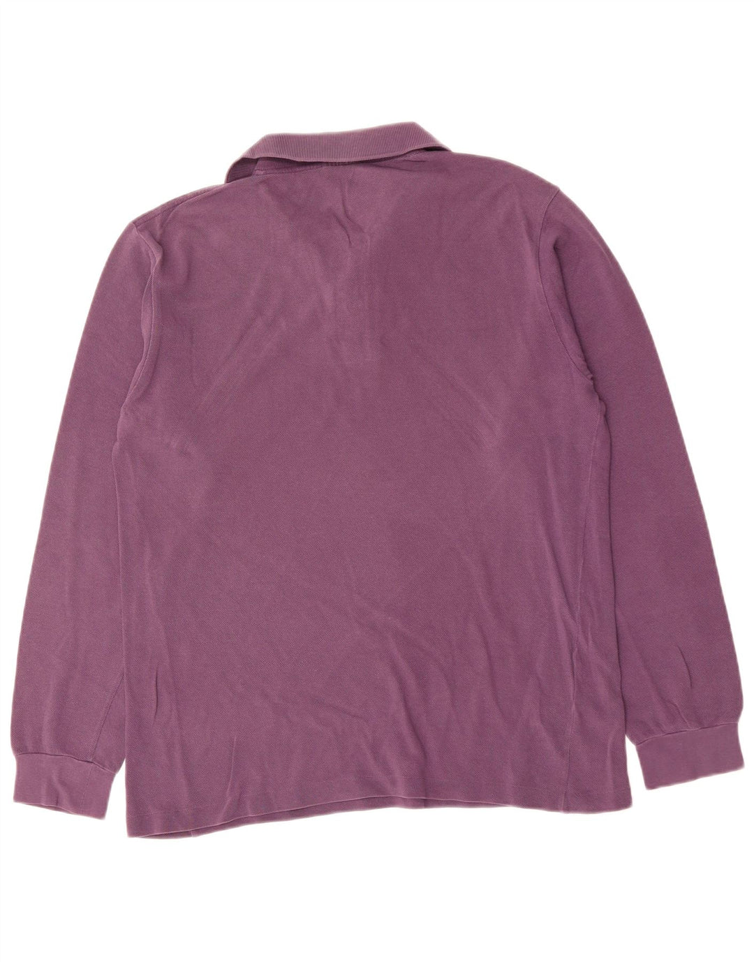 LACOSTE Мужская рубашка поло с длинным рукавом, средний фиолетовый хлопок