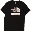 Мужская футболка с рисунком The North Face, хлопковый топ среднего размера, черный