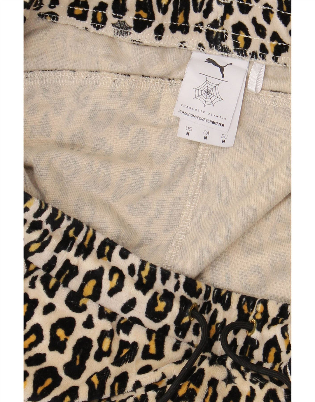 Женский спортивный костюм PUMA Брюки Джоггеры UK 14 Средний черный с животным принтом