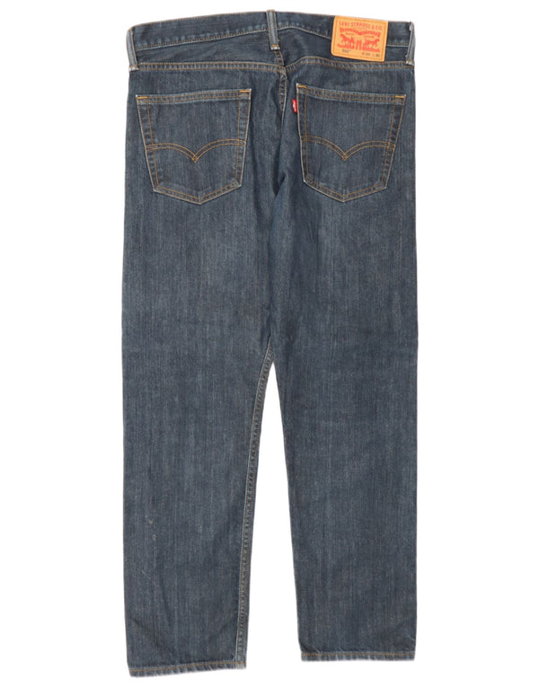 Мужские зауженные джинсы Levi's 502 W33 L30 синие, хлопок