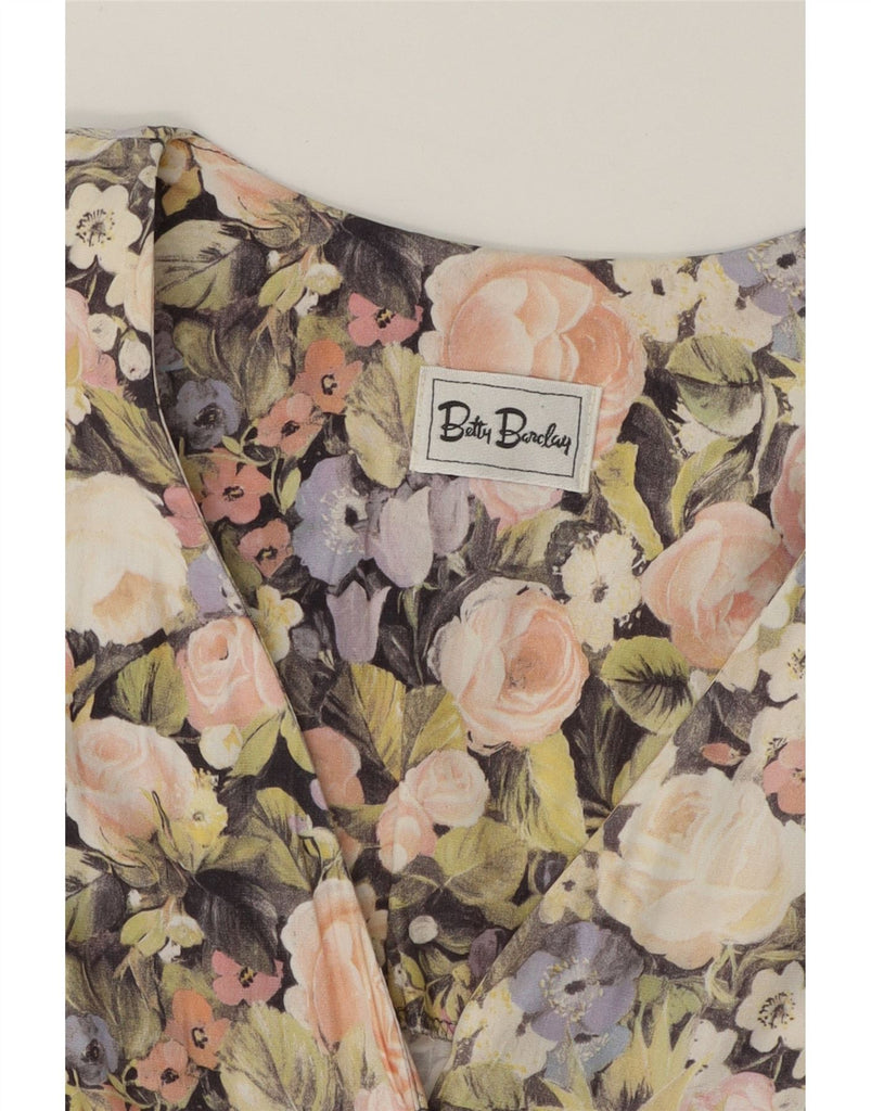 BETTY BARCLAY Womens Shirt Dress UK 14 Large Multicoloured Floral Vintage Betty Barclay and Second-Hand Betty Barclay from Messina Hembry 