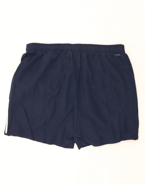 Мужские спортивные шорты Adidas Climalite 3XL темно-синие из полиэстера