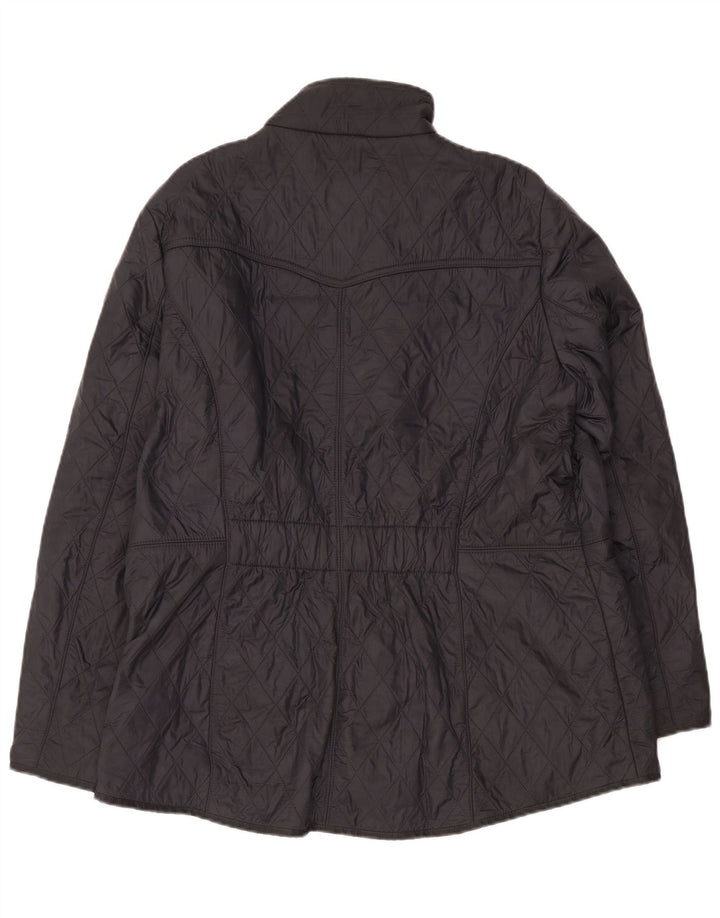 Женская стеганая куртка Barbour UK 14, большая черная