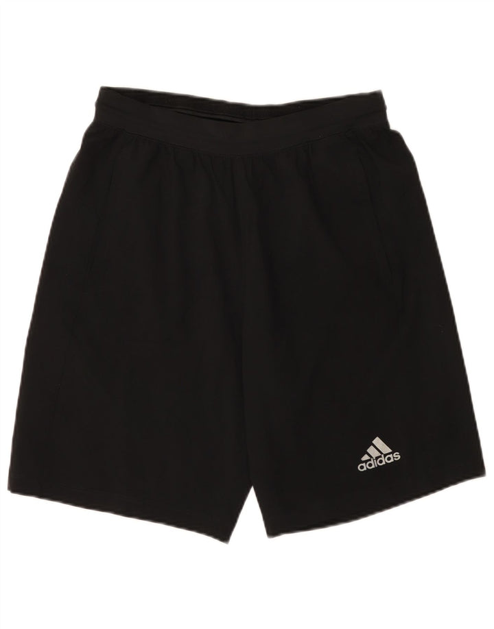 Мужские спортивные шорты Adidas Climalite, маленькие черные из полиэстера