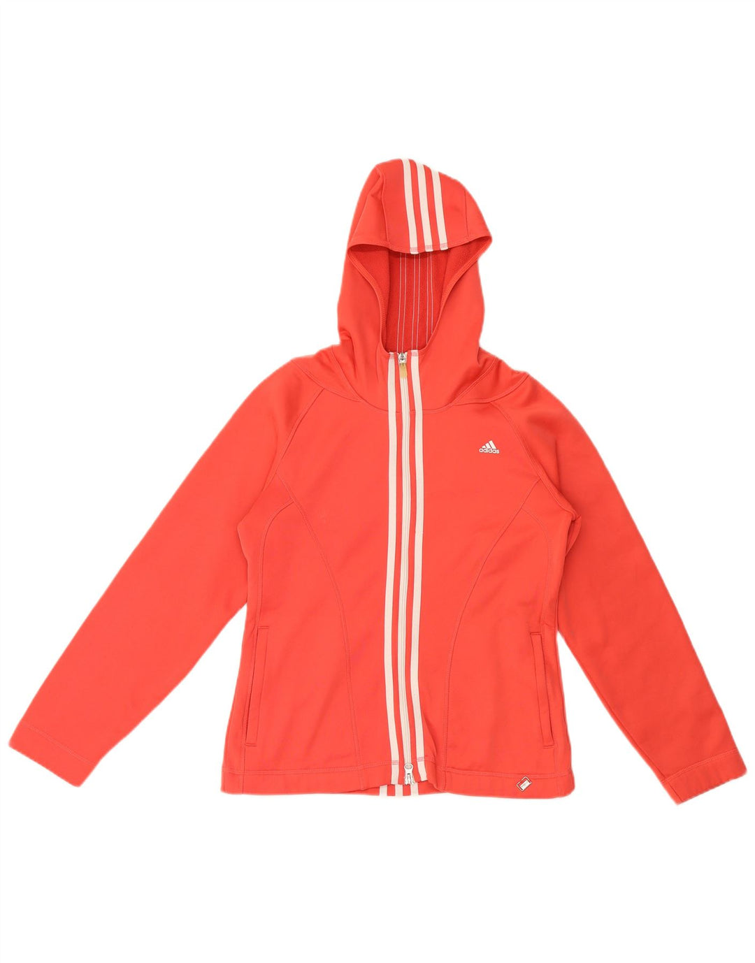 Женский свитер с капюшоном Adidas Climawarm UK 12, средний красный, полиэстер