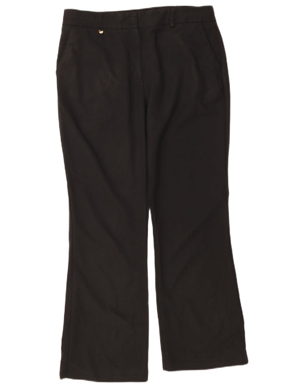 Женские повседневные брюки M&Co Bootcut UK 14, большие размеры W36 L28, черный полиэстер