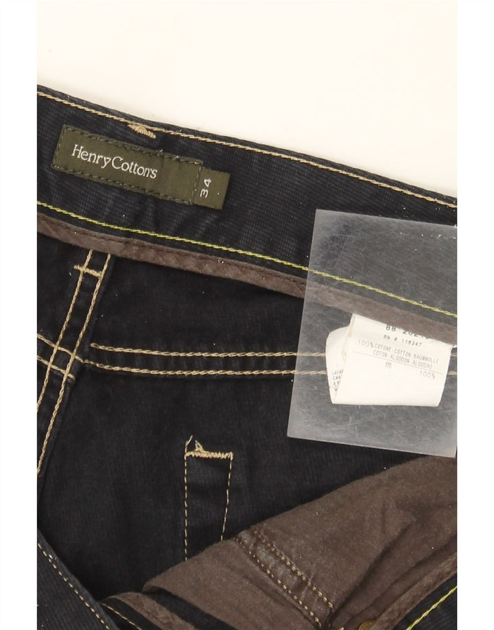 Мужские прямые джинсы Генри Коттонс W34 L29, темно-синий хлопок