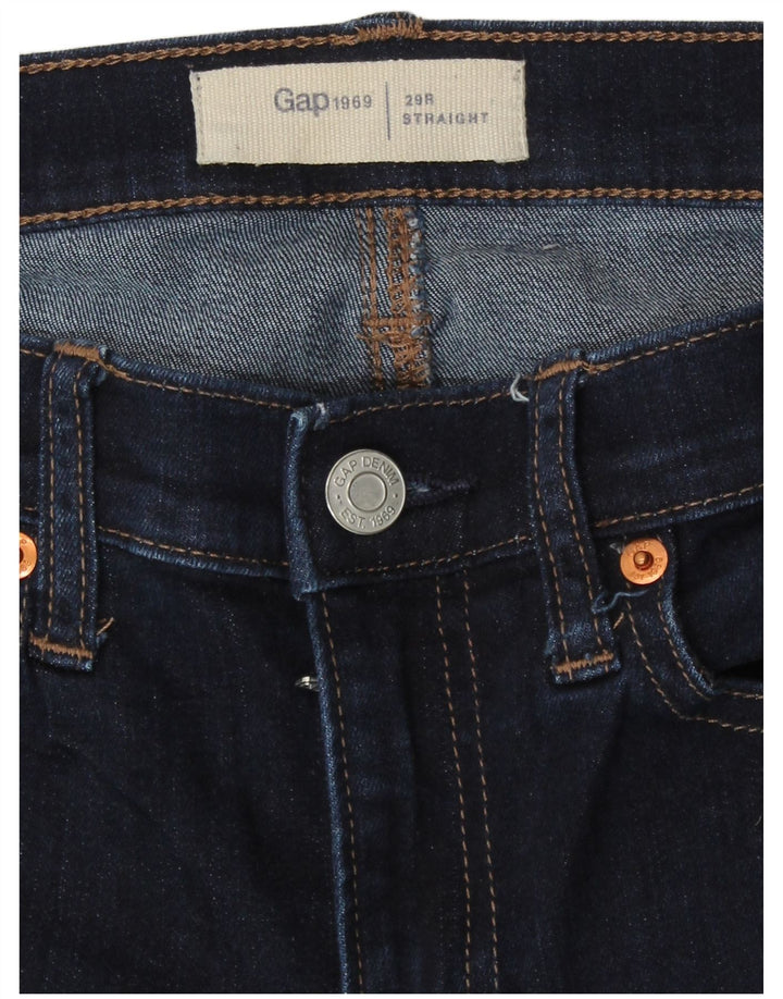 Женские прямые джинсы Gap W29 L29 темно-синие