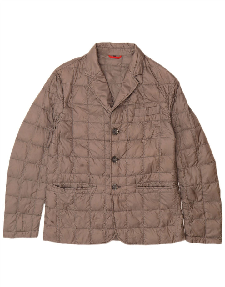 Мужская стеганая куртка Fay UK 40, большая, серая