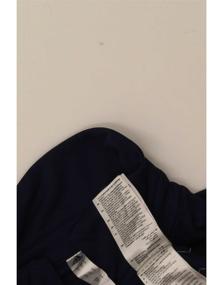 Мужская рубашка-поло Adidas с графическим рисунком, маленькая, темно-синяя, полиэстер