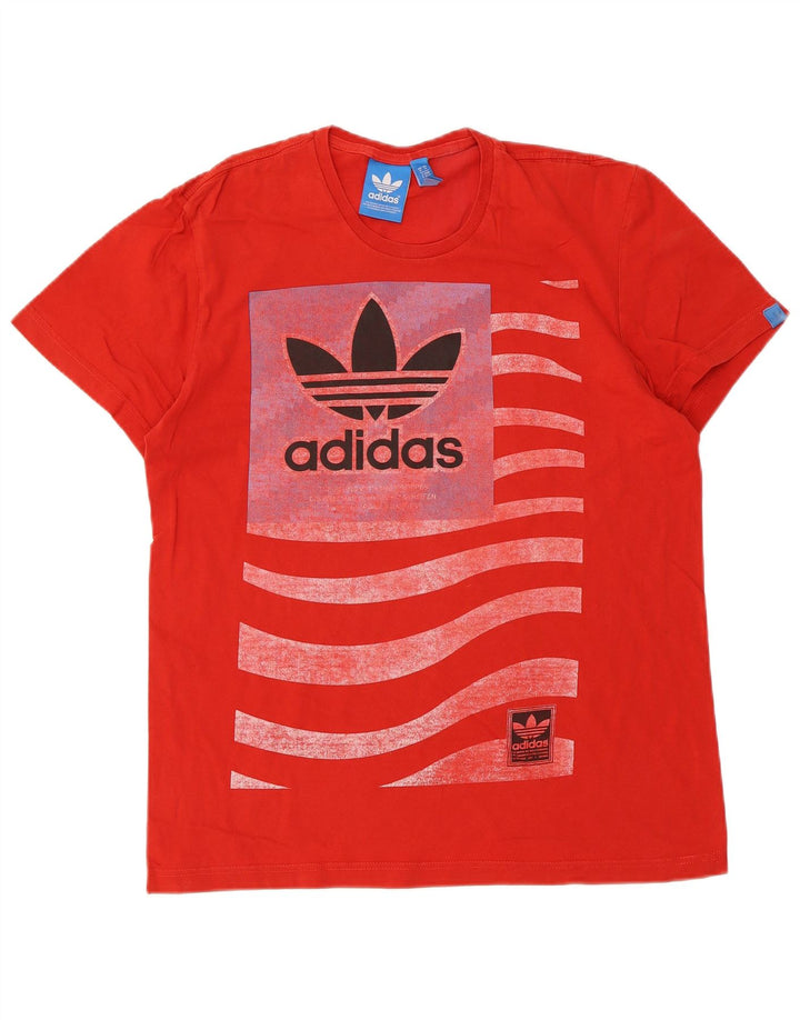 Мужская футболка с рисунком Adidas Top Medium Red