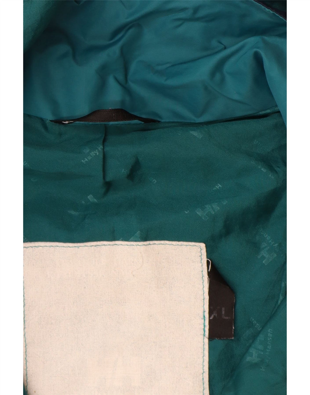 Мужская куртка-дождевик HELLY HANSEN UK 42 XL темно-синяя с цветными блоками