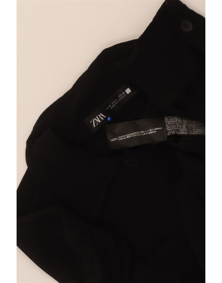 Мужская рубашка Zara маленькая черная из вискозы