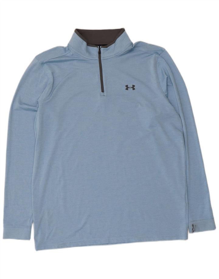 Мужской пуловер спортивный костюм Under Armour Heat Gear, большой синий в крапинку