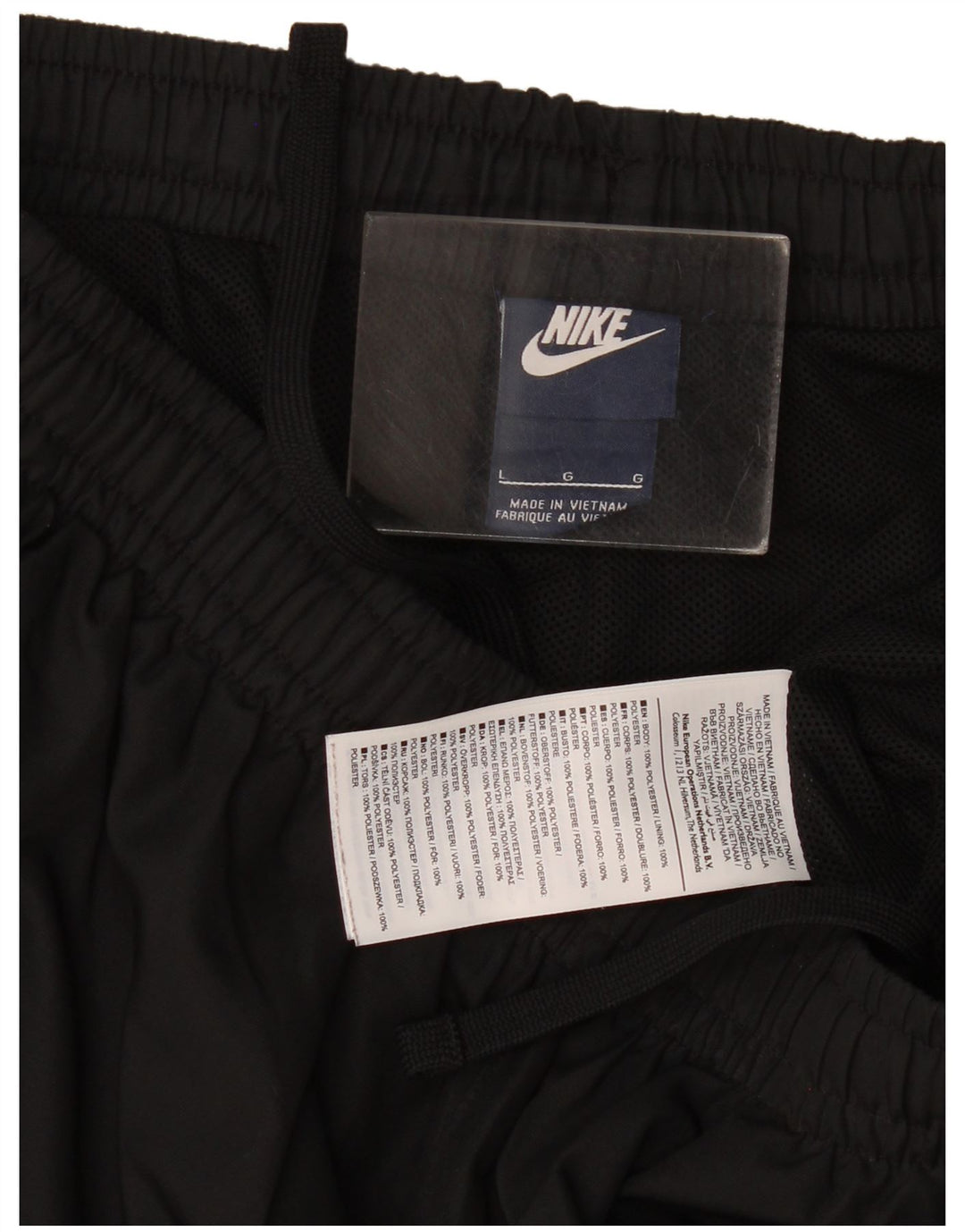 Мужские спортивные шорты Nike, большие черные, полиэстер