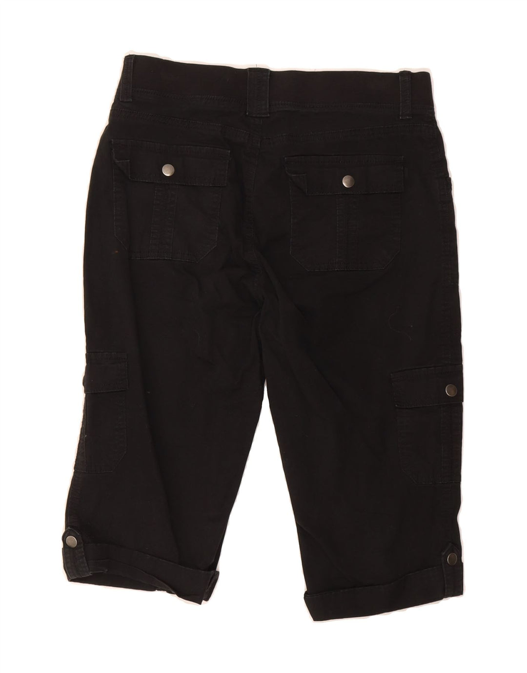 LEE Womens Relaxed Fit Bermuda Cargo Shorts US 6 Medium W33  Black Cotton Vintage Lee and Second-Hand Lee from Messina Hembry 