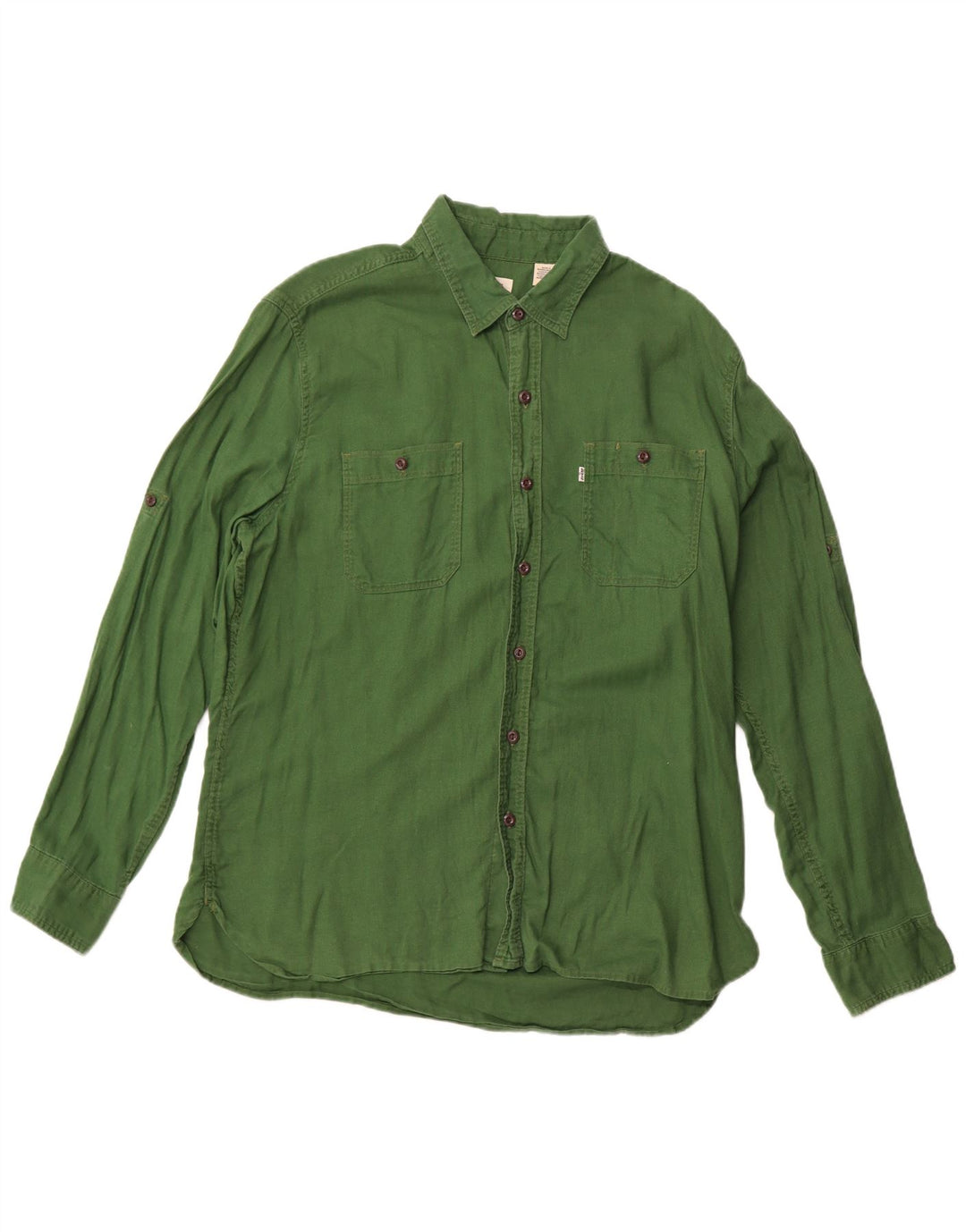 Женская рубашка LEVI'S UK 18 XL, зеленый хлопок