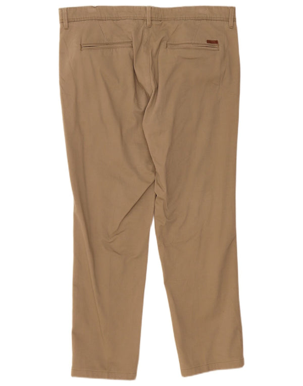 Мужские брюки-чиносы Jack & Jones W36 L27 бежевого цвета, хлопок