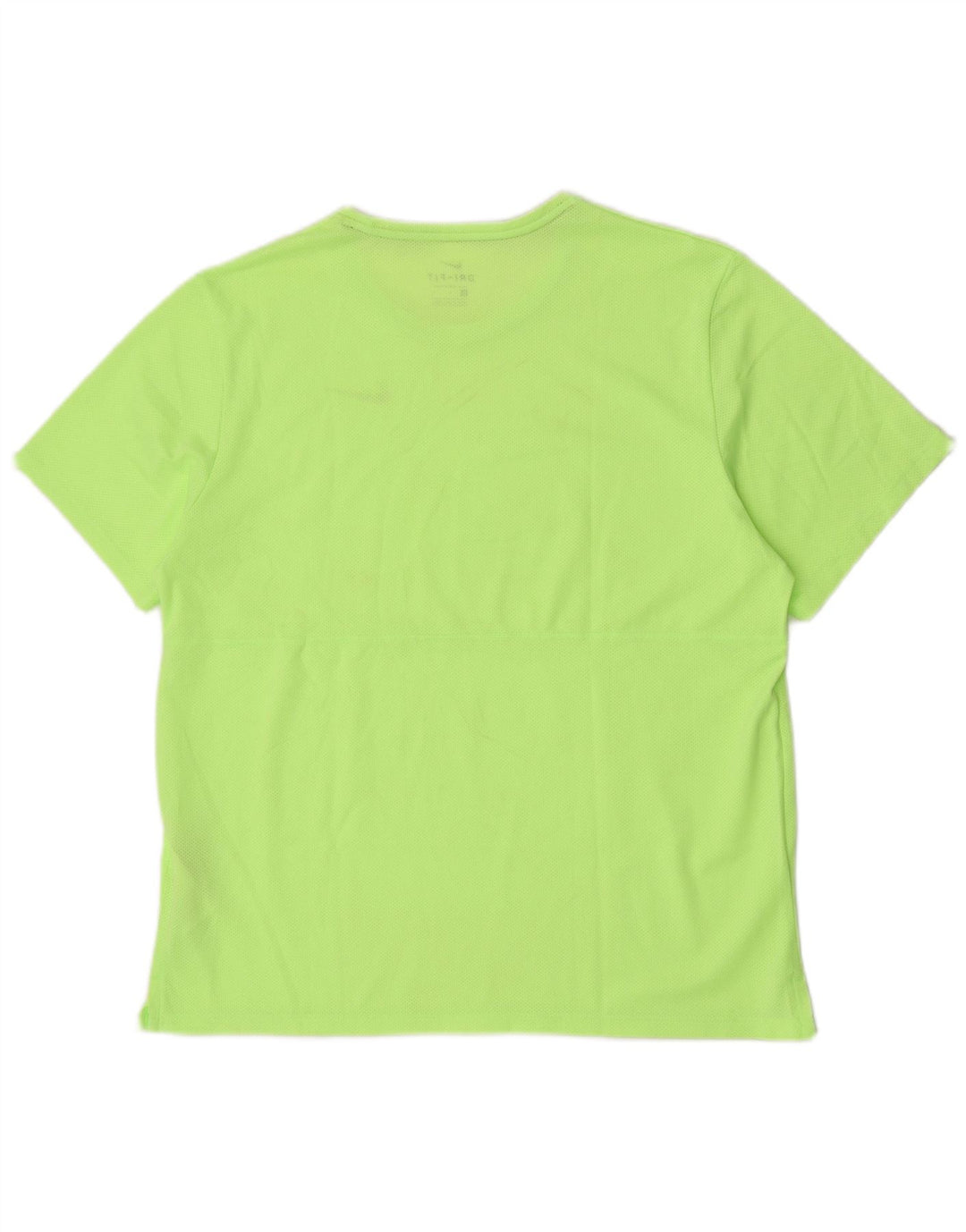 Мужская футболка для бега Nike Dri Fit, большой зеленый полиэстер