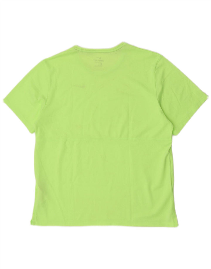 Мужская футболка для бега Nike Dri Fit, большой зеленый полиэстер
