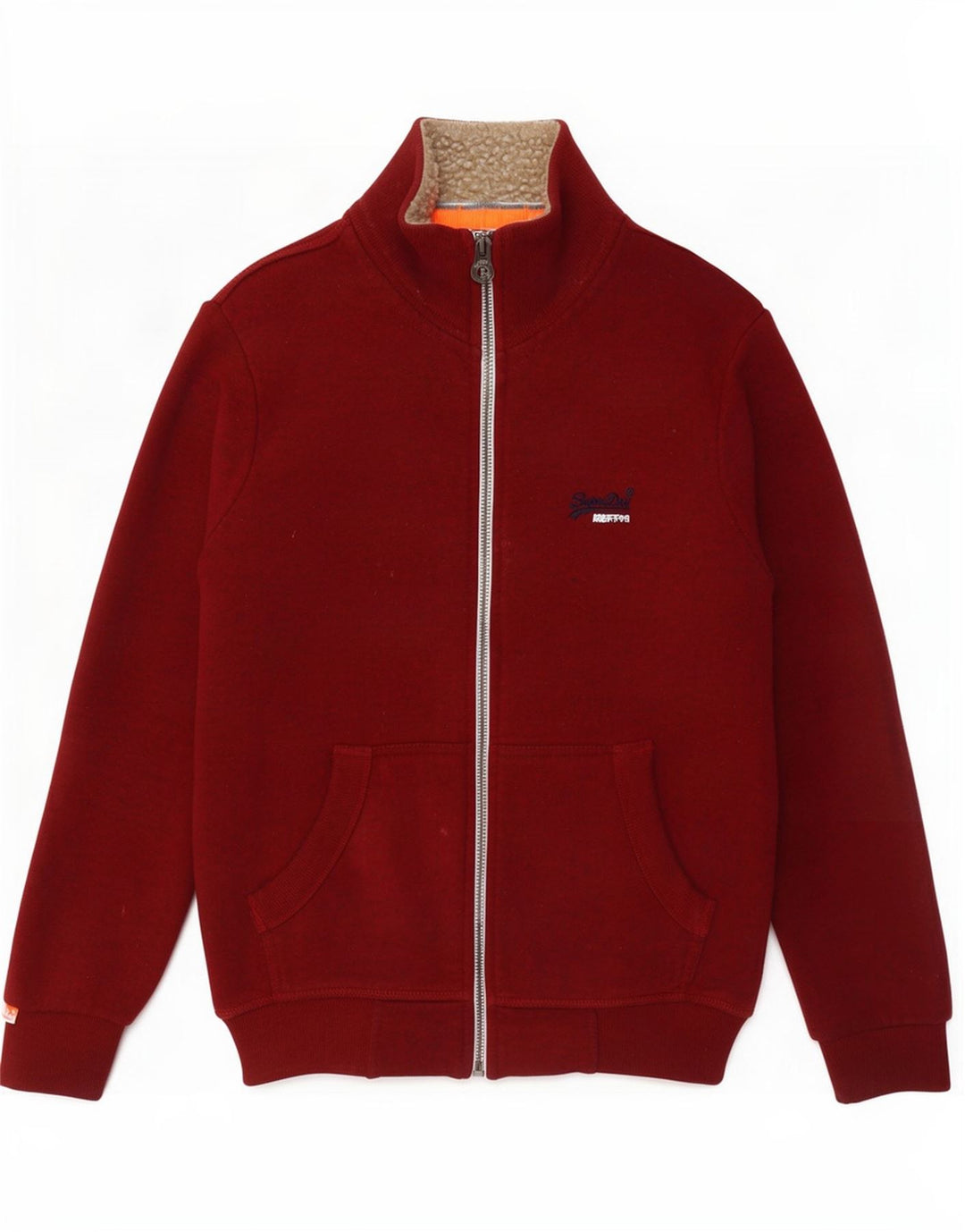 Мужской спортивный костюм Superdry, верхняя куртка, средний красный хлопок, красный
