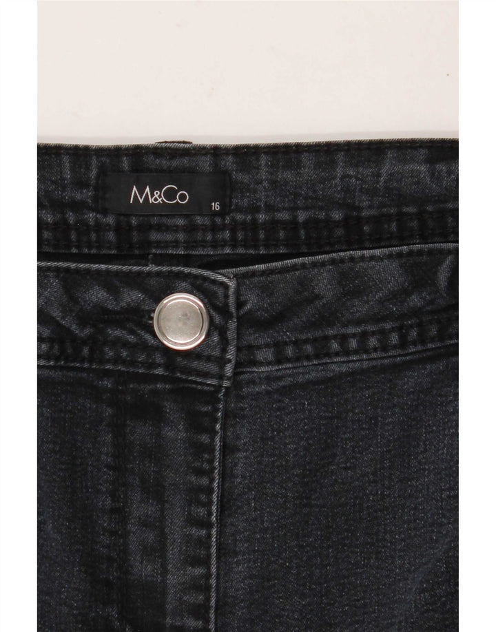 Женские прямые джинсы M&Co UK 16, большие W36 L30, серые