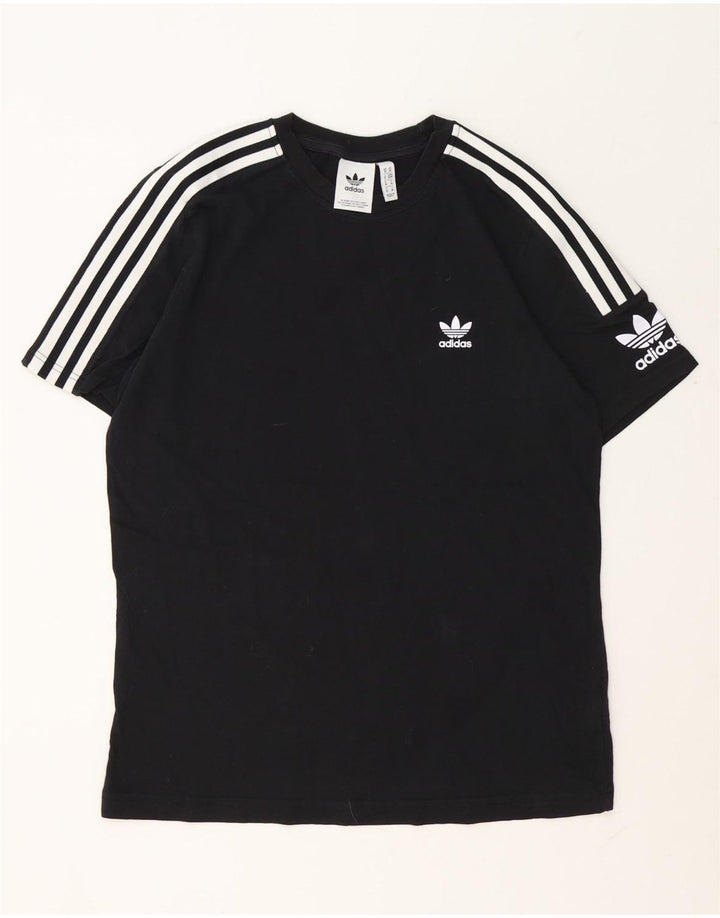 Мужская футболка с рисунком Adidas Top Medium Black Cotton