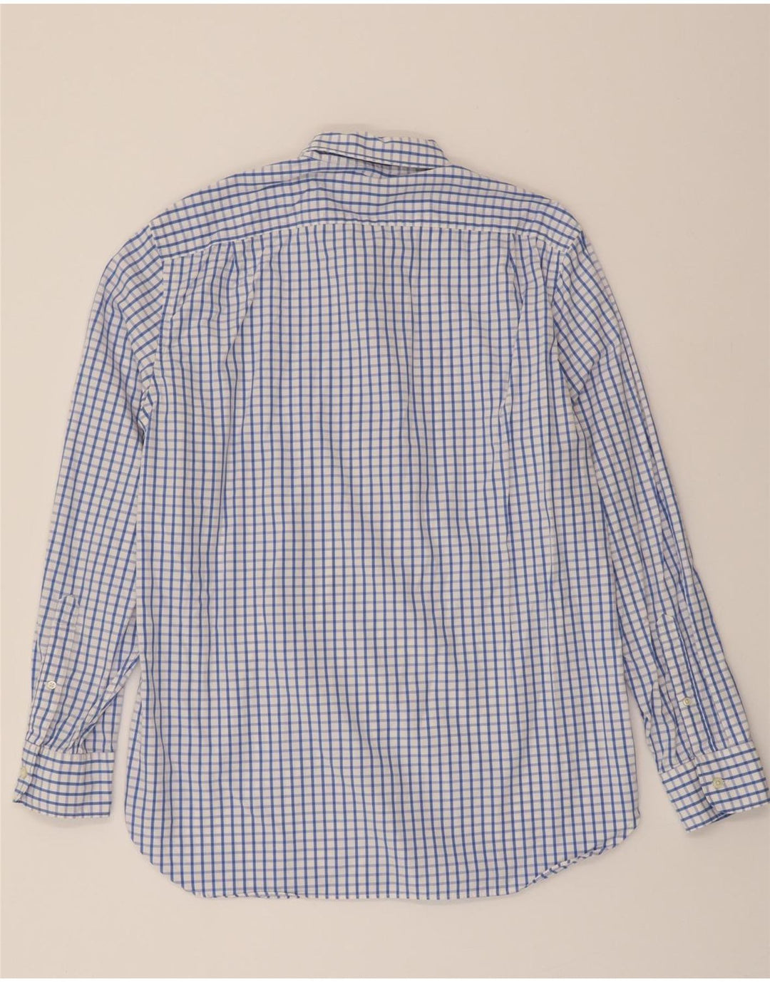 J. CREW Mens Shirt Size 16 1/2 Large Blue Check Cotton Vintage J. Crew and Second-Hand J. Crew from Messina Hembry 