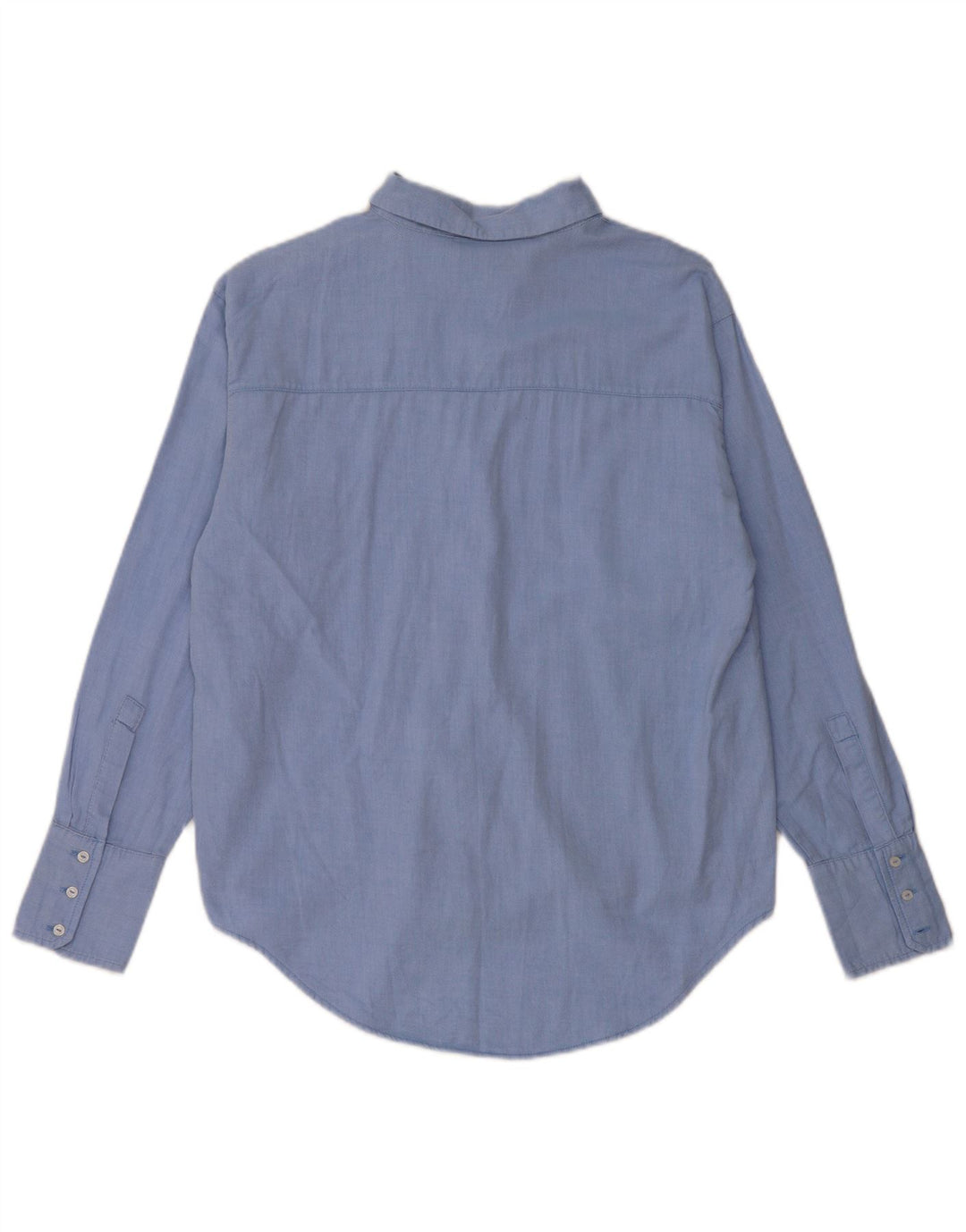 Женская рубашка оверсайз Zara UK 6 XS, синяя, хлопок