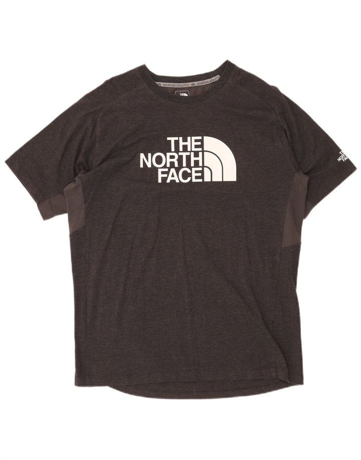 Мужская футболка с рисунком The North Face, большая серая