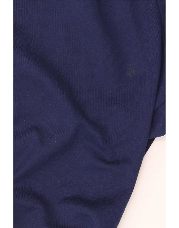 Мужские спортивные брюки Nike Dri Fit среднего размера, темно-синие, полиэстер с цветными блоками