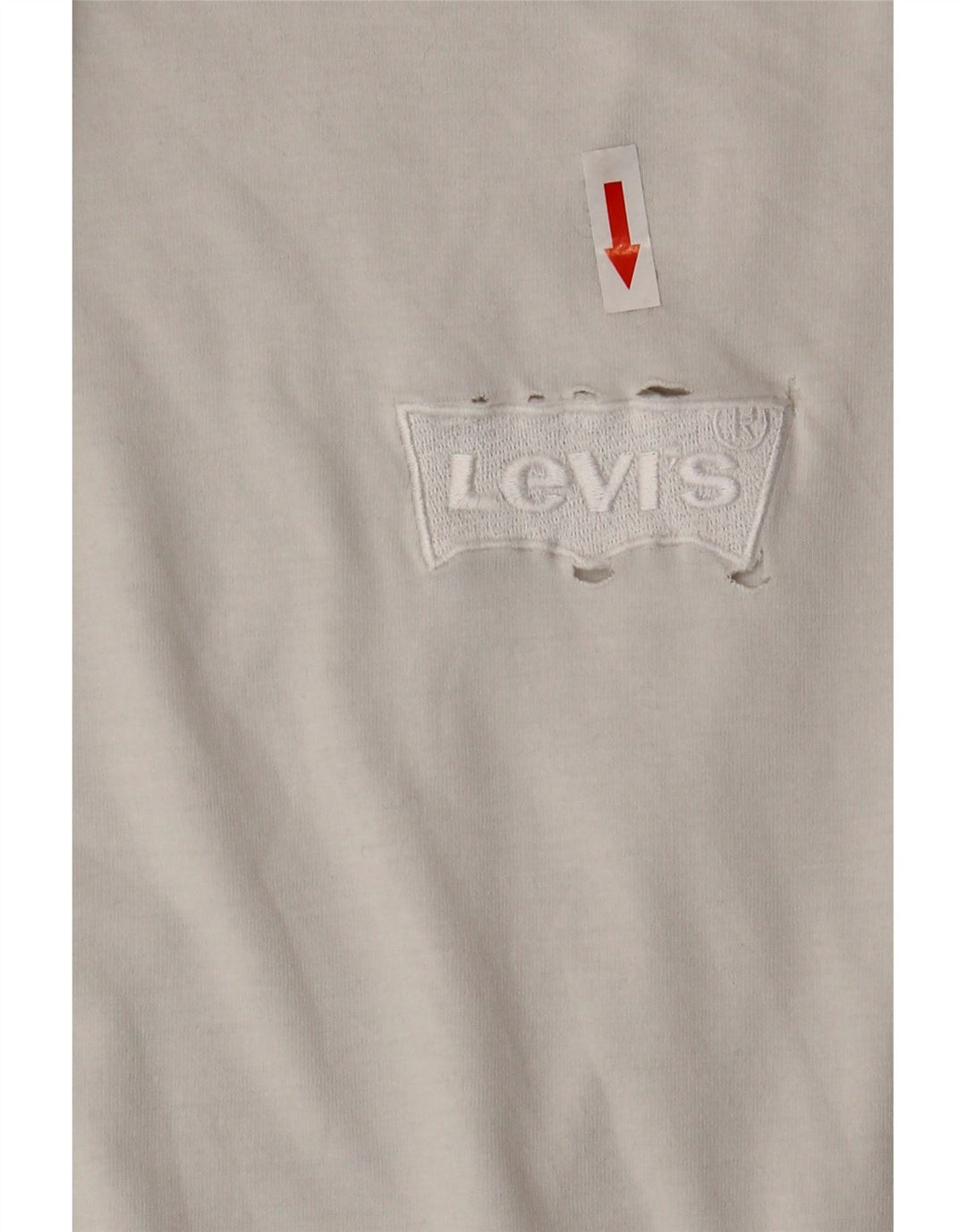 Мужская футболка свободного кроя Levi's, большой белый хлопковый топ