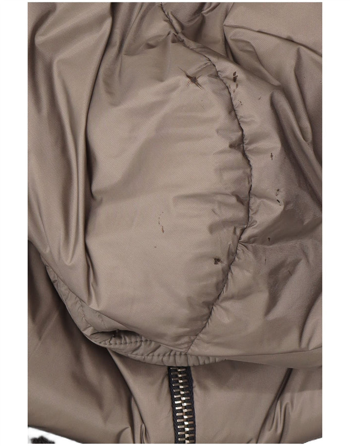 Moncler Мужская стеганая куртка с капюшоном, размер 3, большой серый дизайнер с цветными блоками