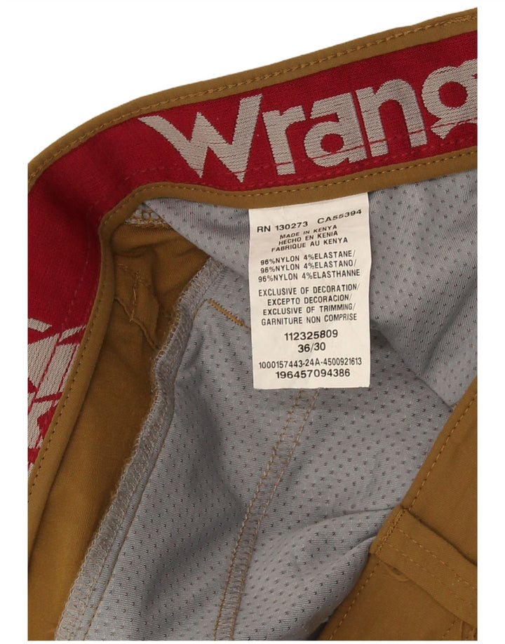 Мужские прямые брюки-карго Wrangler W36 L30, коричневый нейлон