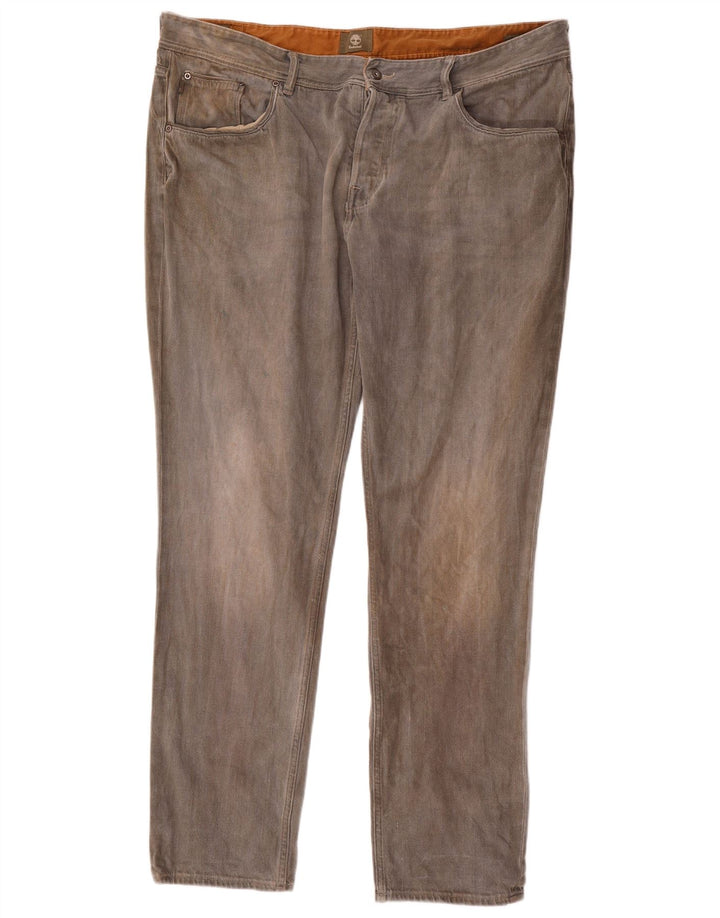Мужские узкие джинсы Timberland W42 L34 серые, хлопок