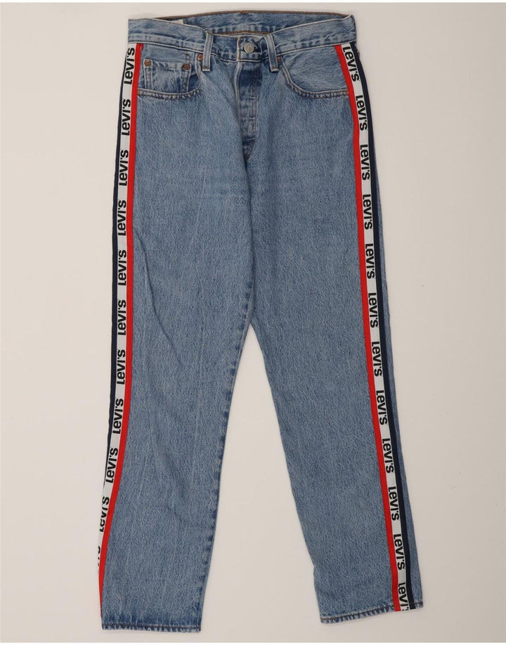 Женские прямые джинсы LEVI'S 501 с рисунком W28 L27 синие