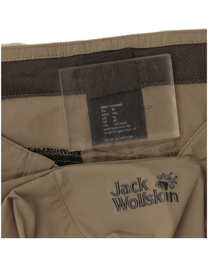 Мужские походные брюки Jack Wolfskin W40 L34 хаки из полиамида