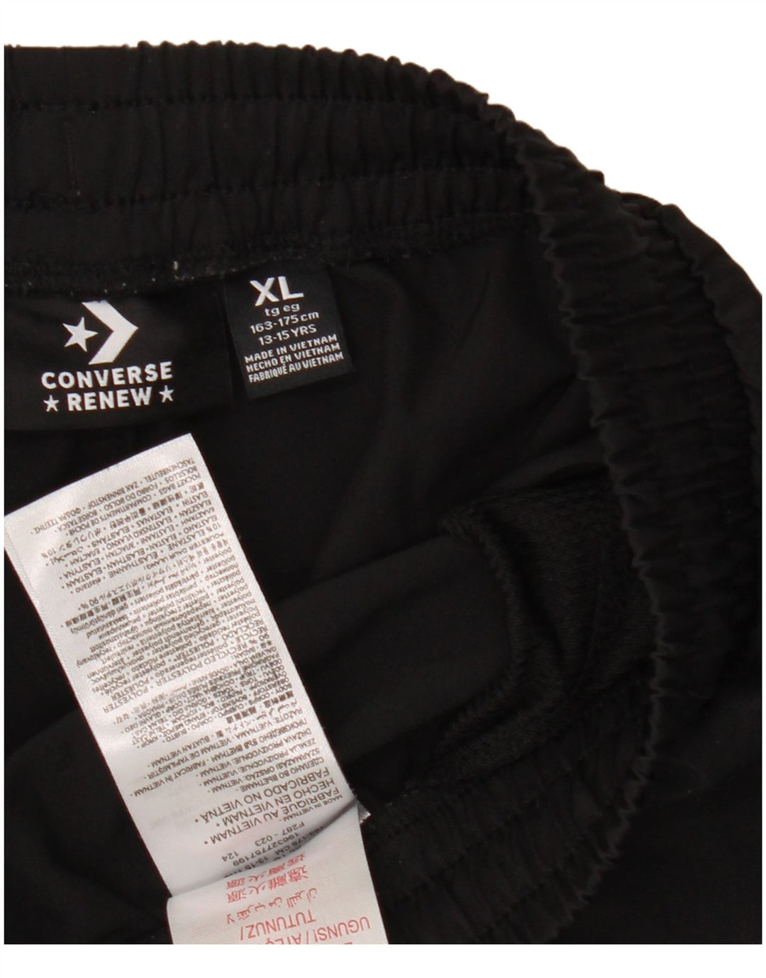 Спортивные шорты Converse Boys с графическим рисунком 13-14 лет XL, черный полиэстер